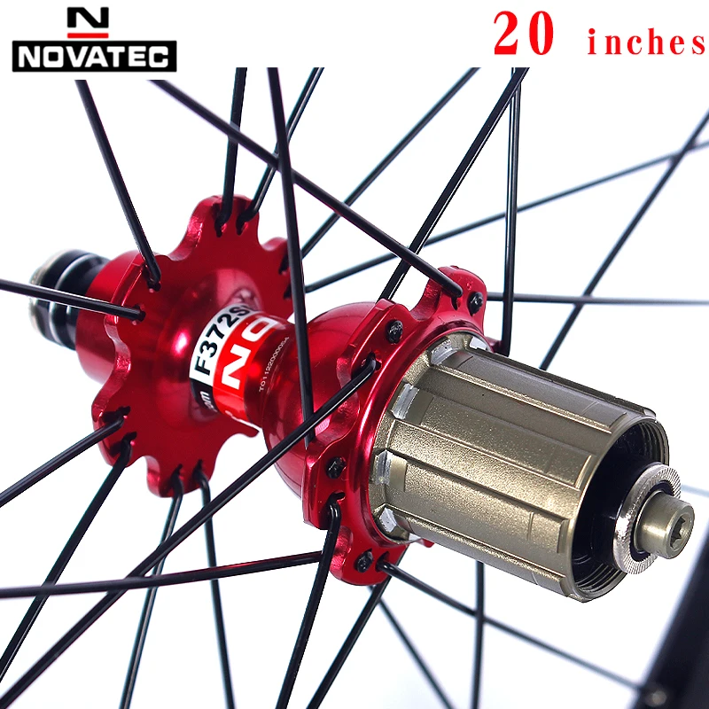 Bicycle Wheelset 20inch Novatec A271/F372SB V Brake 451 406 4bearing 7-11speed 20 24H Aluminum alloy Folding bike wheels