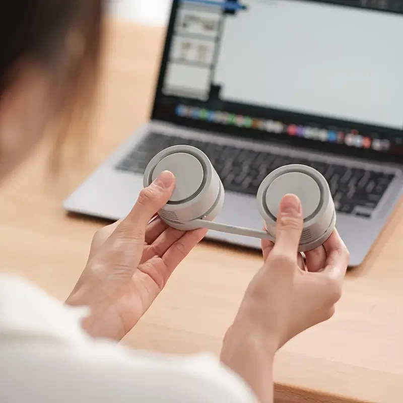 Portable Neck Fan,Hands Free Bladeless Fan,Wearable Personal Fan,360° Bendable 3 Speeds Rechargeable Fan Gifts for Women Men 3 Portable Neck Fan,Hands Free Bladeless Fan,Wearable Personal Fan,360° Bendable 3 Speeds Rechargeable Fan Gifts for Women Men 3