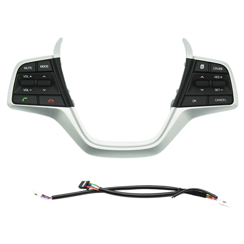 

Car Bluetooth Control Button Volume Control Phone Channel Cruise Control Steering Wheel Buttons For Hyundai Elantra 1.6L