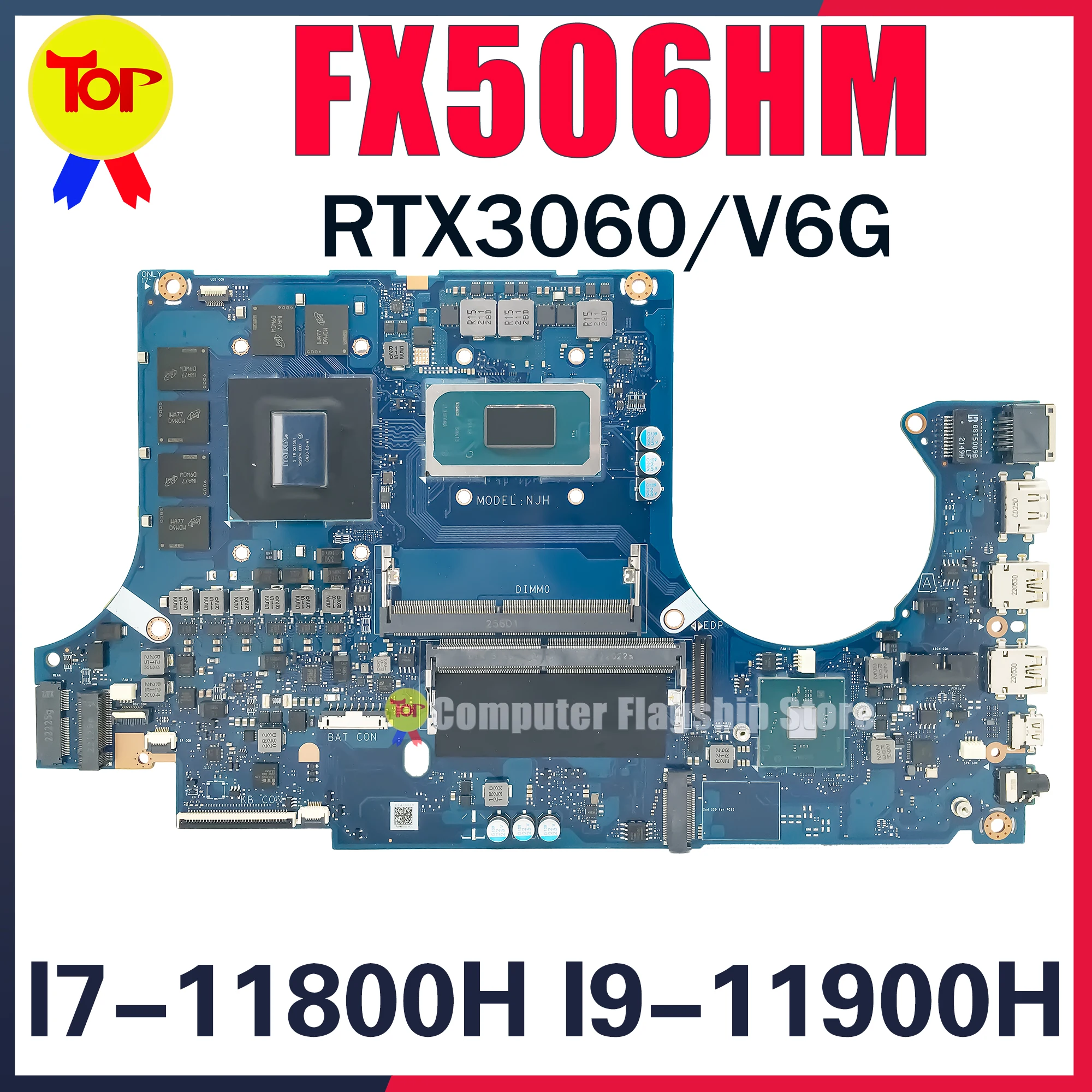 FX506H Laptop Motherboard For ASUS TUF Gaming F15 F17 FX506HM FX706HM