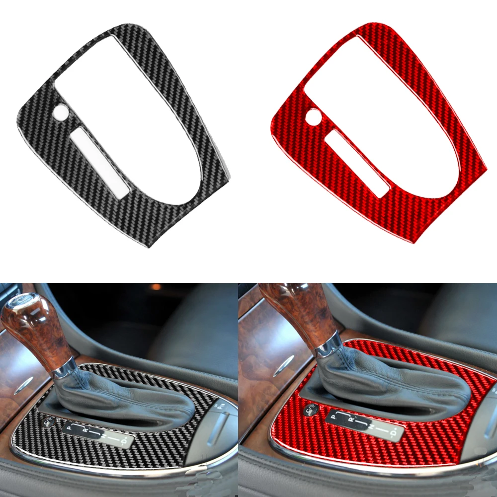 

For Mercedes-Benz CLS C219 2004-2009 Car Gear Shift Box Panel Sticker Cover Trim Carbon Fiber Interior Accessories