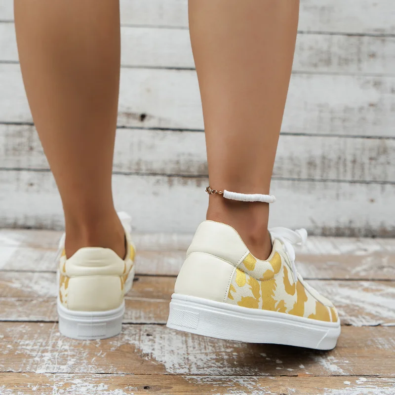Women  Luxury Sneakers 2023 Summer Mix Color Platform Lace-up Comfort Vulcanized Shoes Women Casual Sports Shoes Tenis De Mujer