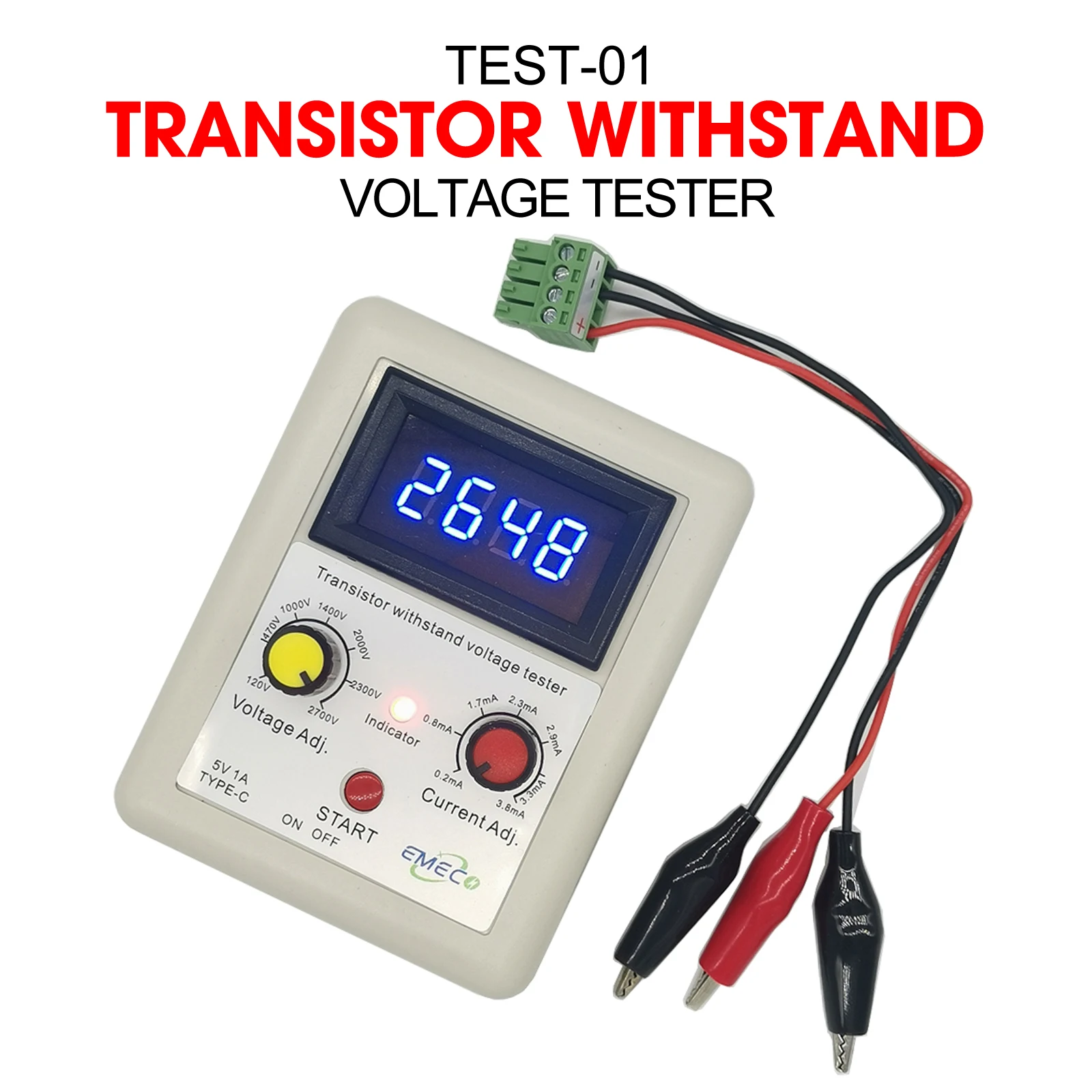 Vente Testeur de capacité de tension IGBT 110V-2600V Outil de test de  voltmetre digital Diode MOS Triode Testeur de résistance de transistor -  Banggood Français Mobile