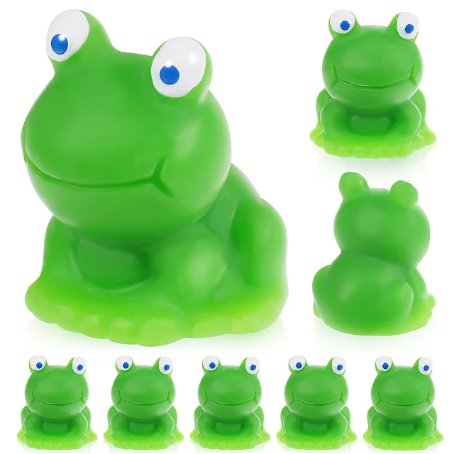 100 Pcs Little Frog Small Frogs Statues Animals Toys Ornaments Miniture  Decoration Resin Miniature Landscape