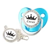 Customized Name Baby Pacifier With Chain Clip 0-18 Months 4