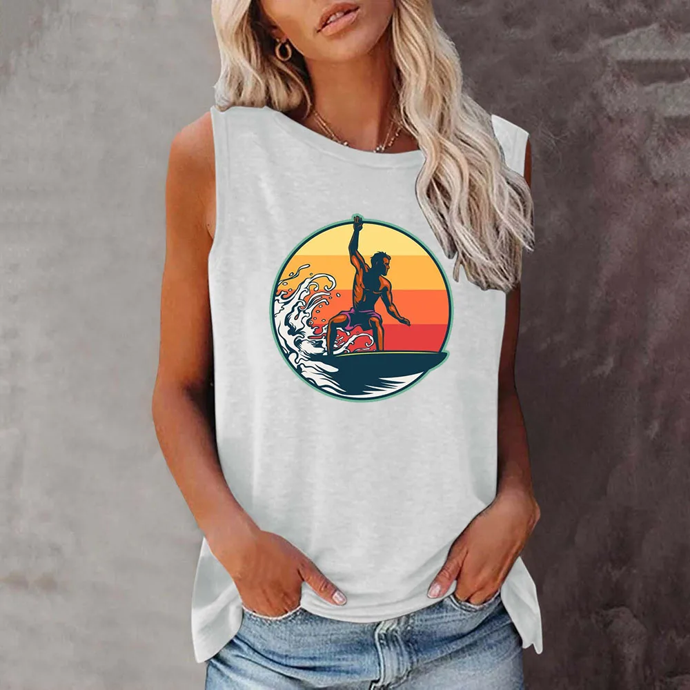 Seeyoushy Surf Printing 2023 New Summer Fashion Trend Printed T shirt