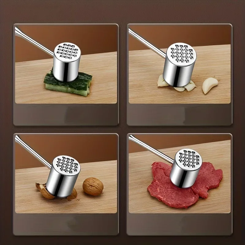 Meat hammer steak special hammer kitchen meat 304 stainless steel meat household loose tendon artifact