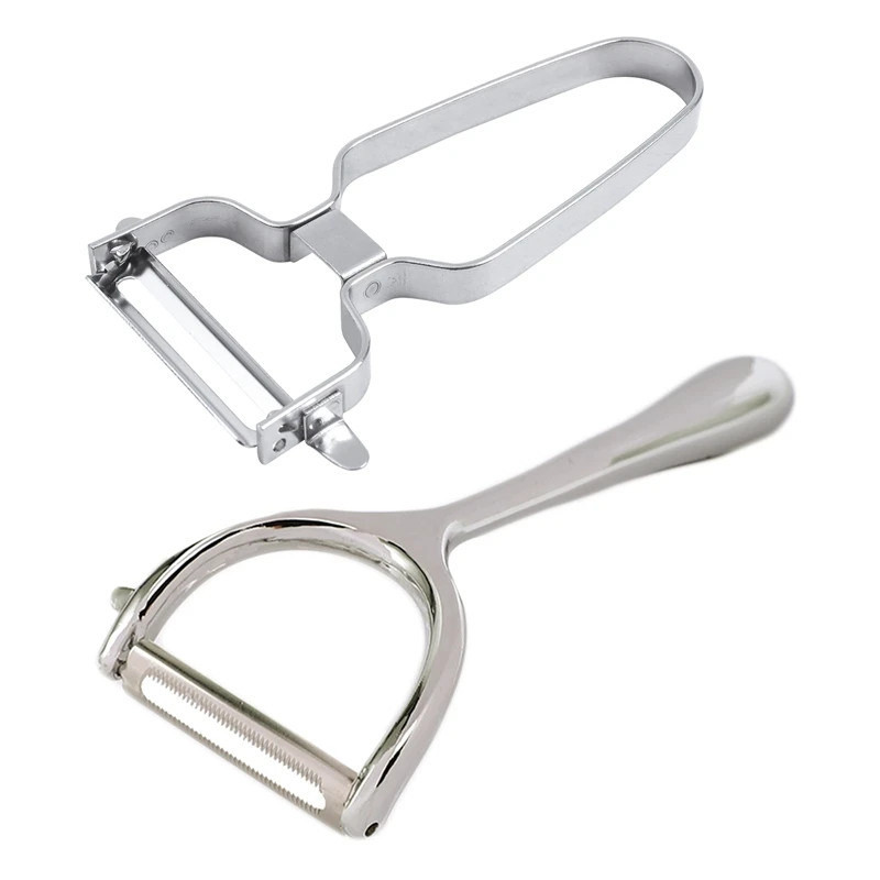 

2PCS Vegetable Fruit Peeler With 2 In 1 Fruit And Vegetable Slicer Planer Potato Carrot Grinder