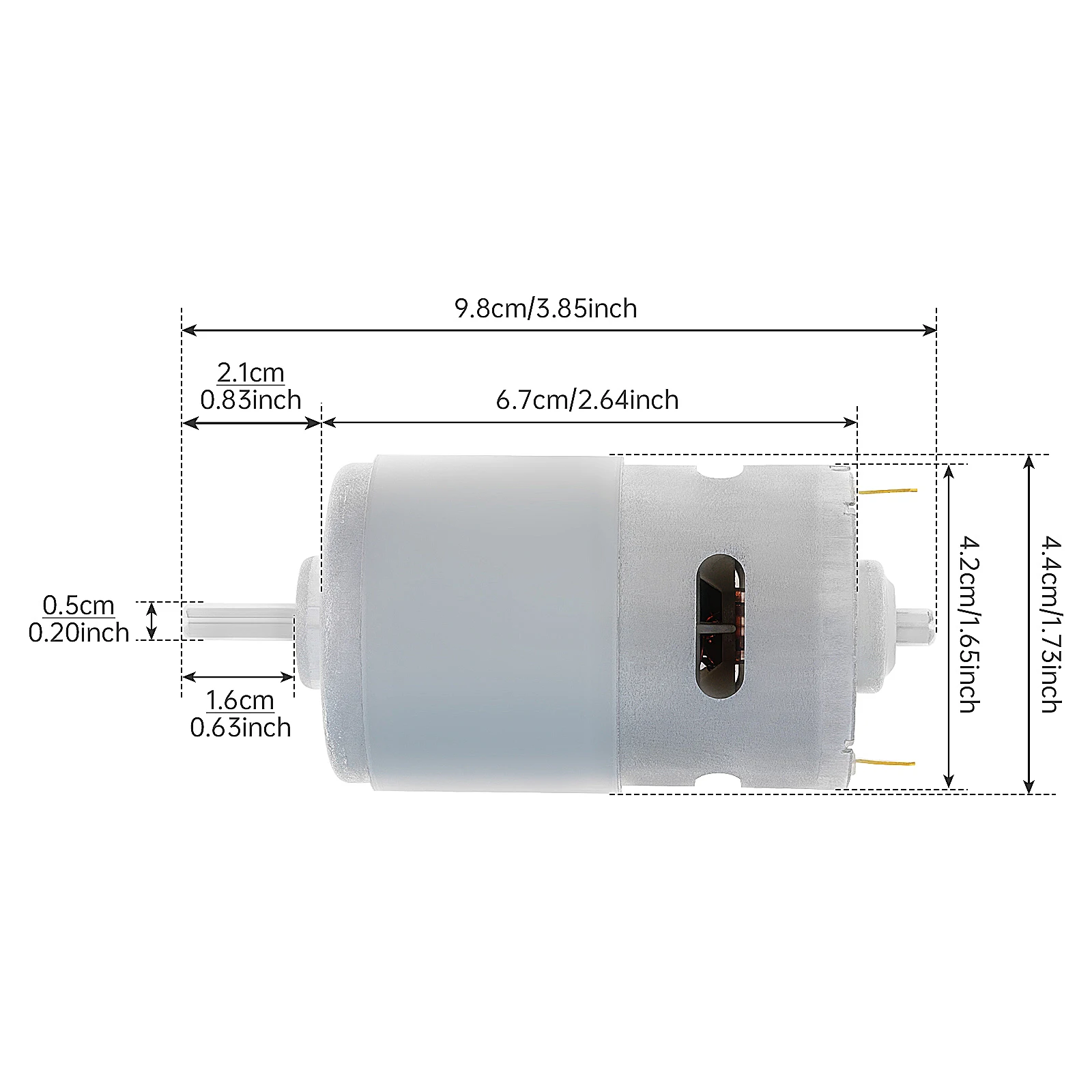 775 DC Motor 12V 12000RPM High-speed Large Torque Motor for Drill Micro Machine / DIY Model Car with Ball Bearing, Fan Blades