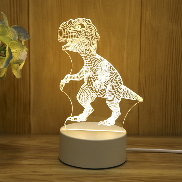 Lamp LED Night Lights Love Bear Dinosaur Child Night Light Wedding Party Favors Christmas Birthday Led for Bedroom Decoration