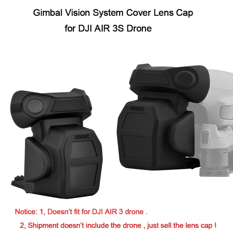 Wtohoby for DJI AIR 3S Gimbal Vision System Lens Unified Protection Cover Cap Resistant To Impact Scratches Dust Accessory