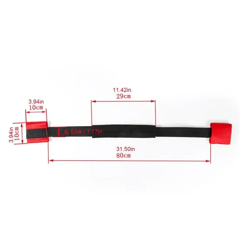 Motorcycle cargo tie down strap handlebar