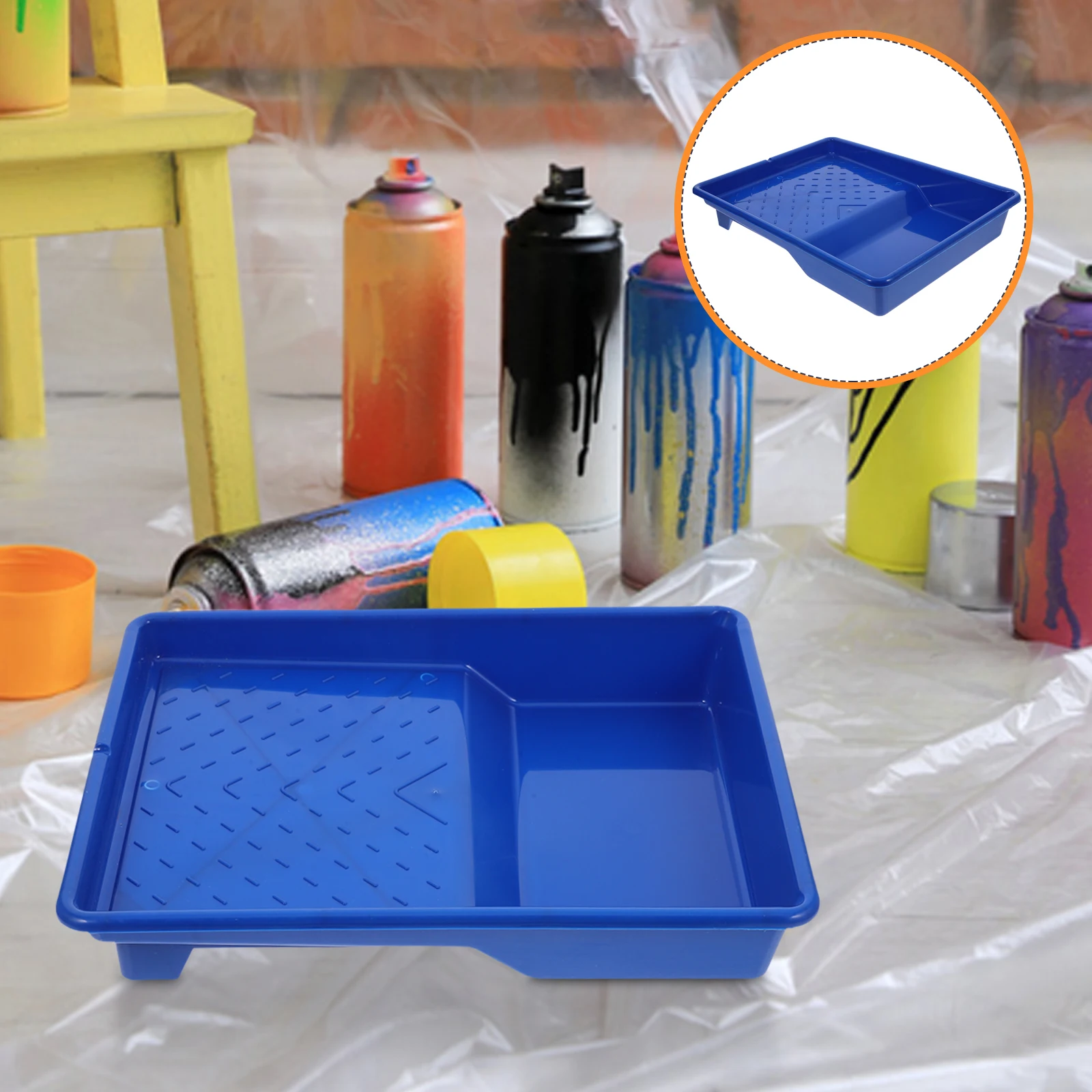 9Inch Paint Tray Plastic Holder Liner Plastic Paint Holder Wall Roller Coating Palette Metal Wall Painting Supplies Roller,painting stands