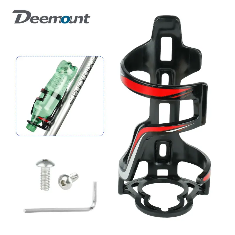 Deemount BKG-008 Bicycle Bottle Cage 65mm Mold-in MTB Road Cycling Sports Polycarbonate Water Bottle Holder Carrier Rack bicycle water bottle cage bicycle bottle holder water bottle holder