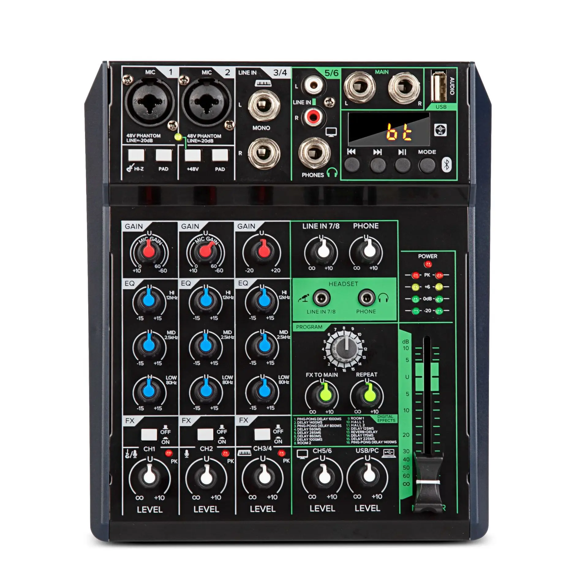 Pearl PM-66 6-CHANNEL MIXER ミキサー Pearl PM-66 6-CHANNEL MIXER ミキサー PM-66 Pearl 6-CHANNEL 6-22