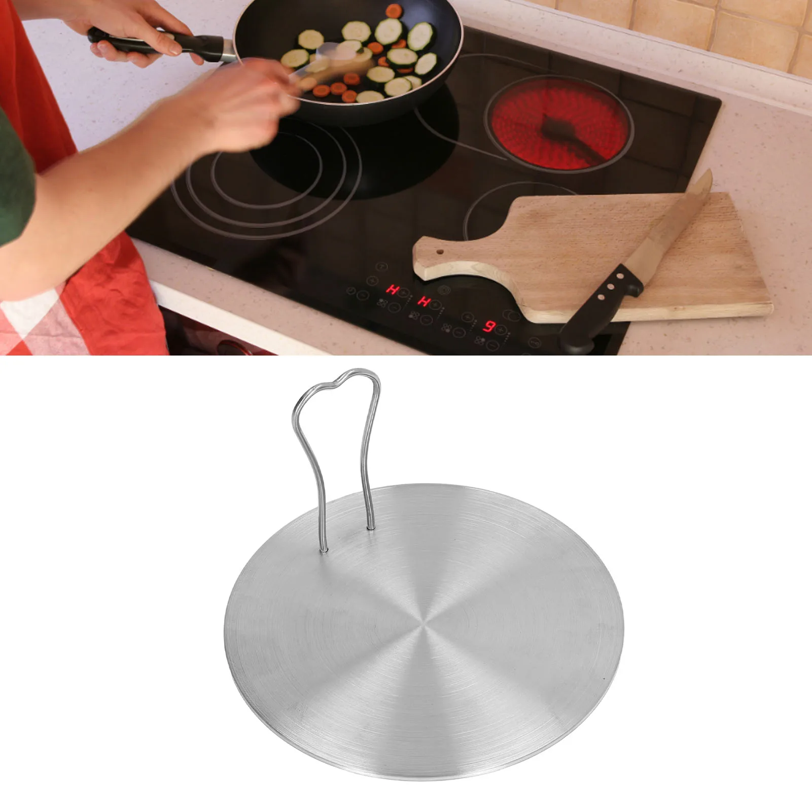 Heat Diffuser Plate Home Kitchen Stainless Steel Induction Electric Cooker Adapter Converter