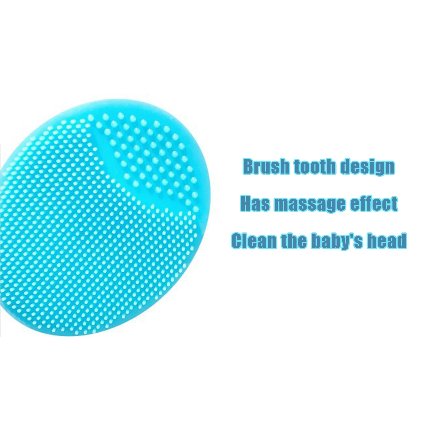 Hair Brush Comb 1pcs Children Silicone Shampoo Brush Bathing Head Hair Washing Massage Wiping Combing