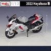Maisto 1:12 SUZUKI 2022 Hayabusa Alloy Racing Motorcycle Model Diecasts Metal Toy Street Sports Motorcycle Model Childrens Gifts 3