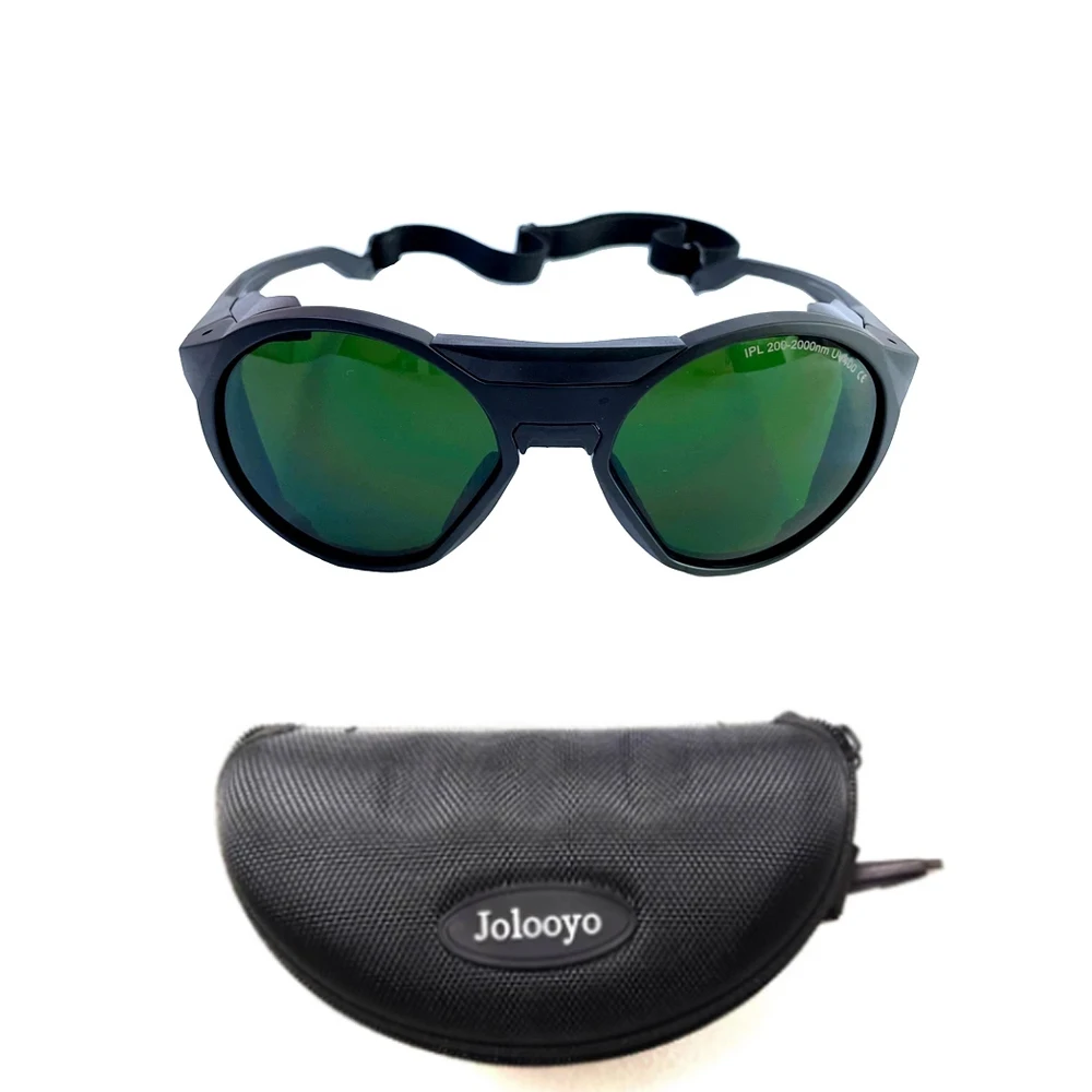 Lunettes De Protection Laser Et IPL - UV 200-2000 Nm, Pour épilation Laser, Lumière Rouge, Solarium, Avec étui