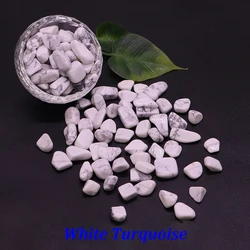Natural Stone Crystal Chips for Reiki Healing and Aquarium Decoration (White Turquoise)