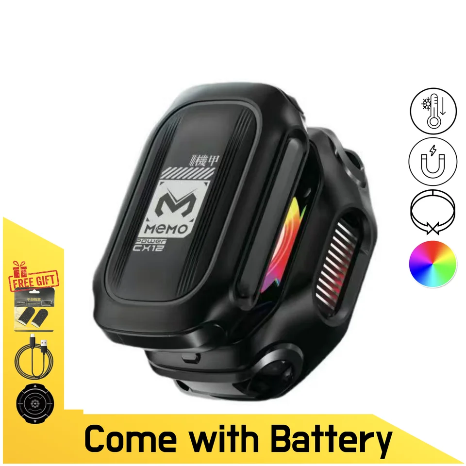 MEMO CX12 Refroidisseur de jeu, refroidisseur pour téléphone portable avec batterie externe, radiateur de refroidissement magnétique à semi-conducteurs_voghion.com
