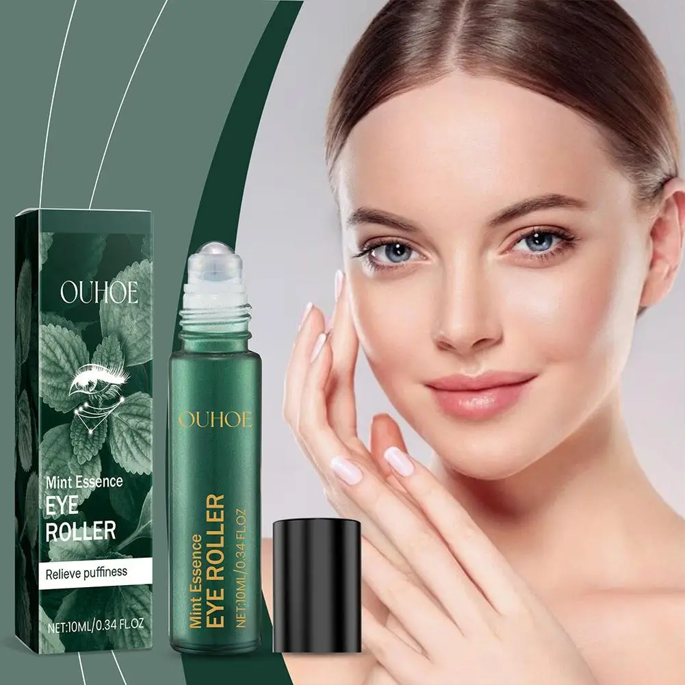 

10ml Mint Essence Eye Roller Serum Anti Dark Circle Lifting Roller Firming Skin Care Bags Massager Puffiness Eye Eye Q4Q6