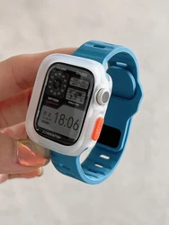 Vibrant Candy Silicone Case & Strap for 49mm Ultra Ultra2 (TrSkyU)