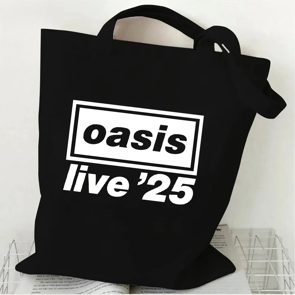 oasis live '25 トートバッグ The Oasis Live 25 Tour 2025 Merch Canvas Bag Shopping Canvas