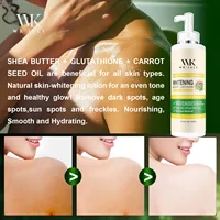 WK JALY Lotion pour le corps blanchissante Glow Booster, avec glutathion, élimine les taches foncées, la mélanine, crème uniforme pour tous les types de peau 5