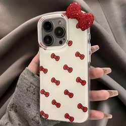 Chic Bowknot Diamond - Studded Phone Case - iPhone 13 Mini (1)