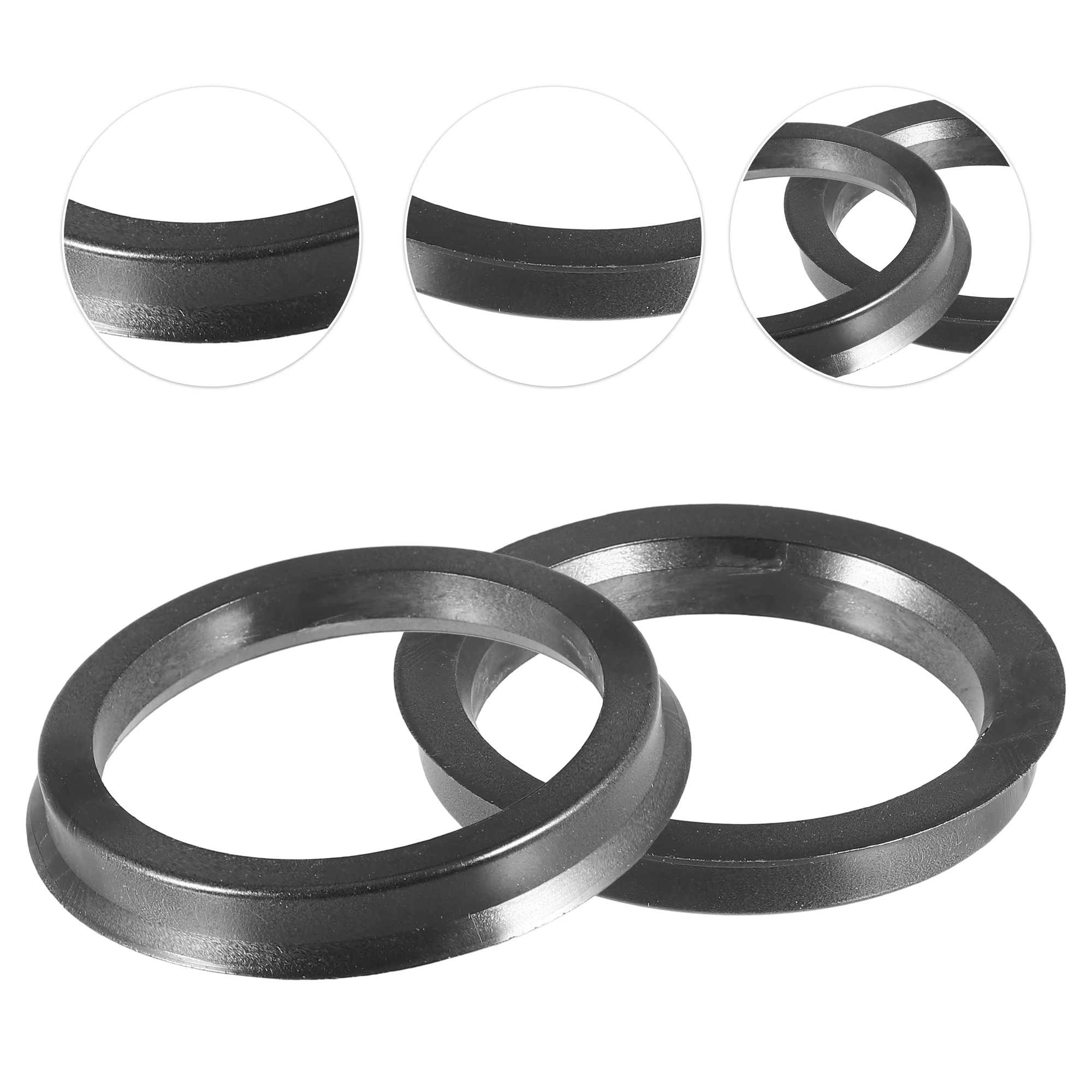 UXCELL 4Pcs 72.6mm 73.1mm to 58.1mm 59.6mm 60.1mm 66.1mm 66.9mm Car Tire Centering Hub Centric Ring Wheel Bore Center Spacer 4