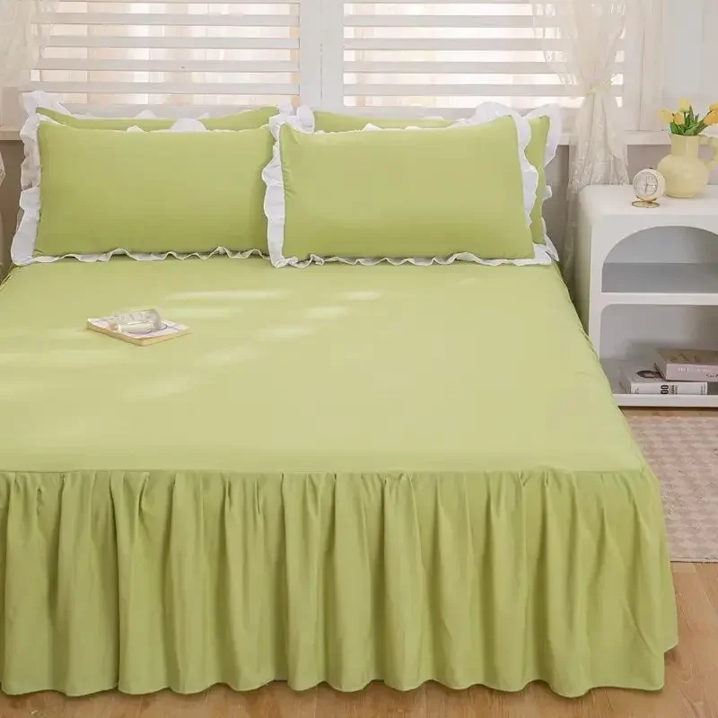 Rich Patterns and Colors, Nordic Style Bed Skirt, Suitable for All Seasons, Essential for Home Use, Hypoallergenic Bed Spread