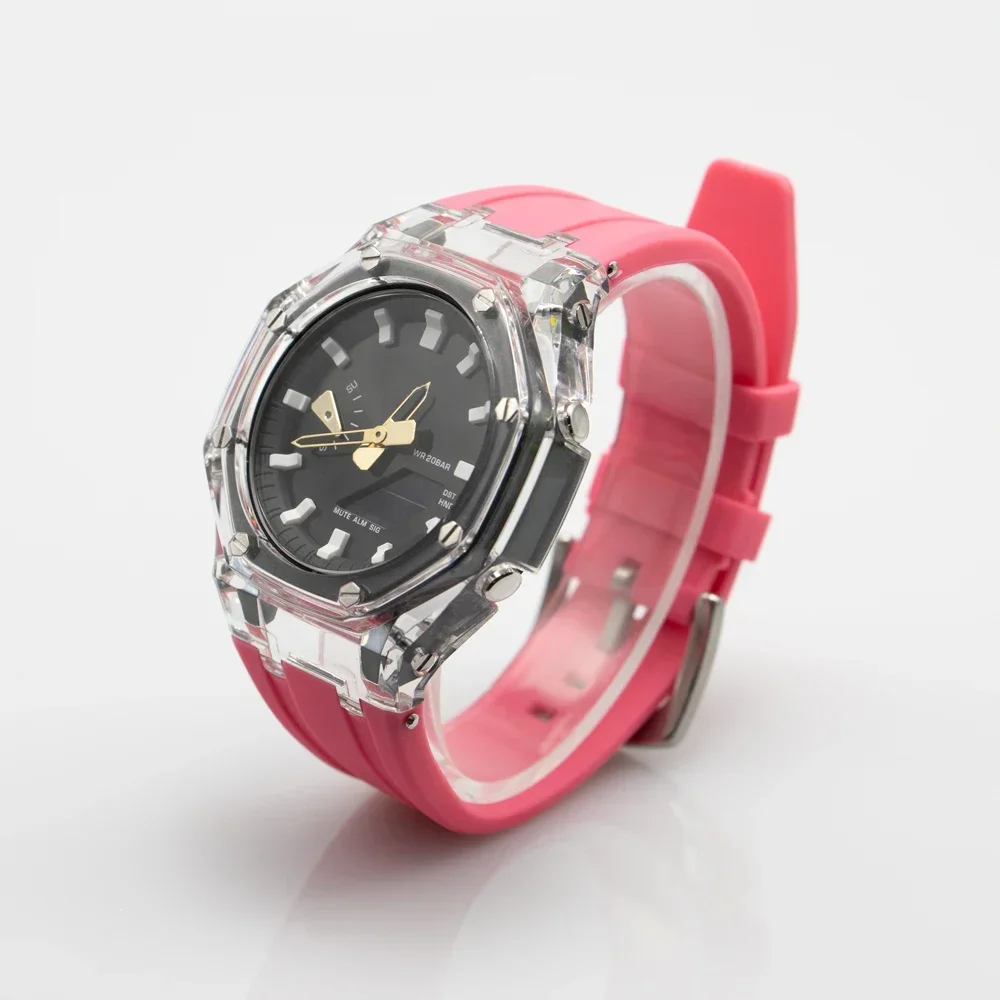 Transparent Mod Kit for Casioak GA2100 GA2110 GAB2100 - Strap buckle detail