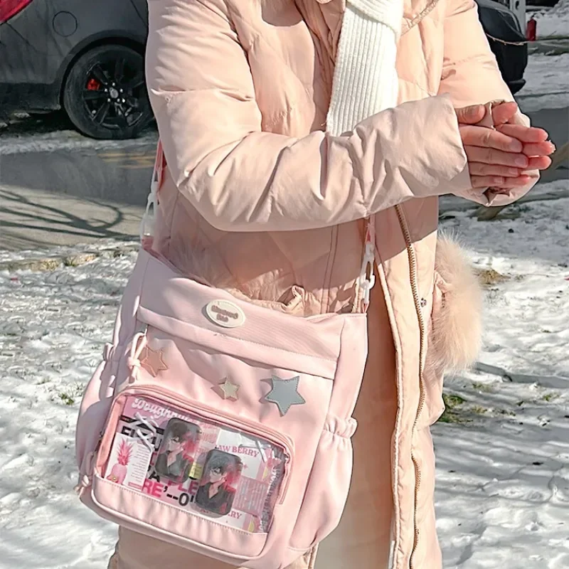 Ita Bag 2026 Simpld Solid Canvas Crossbody Bag High-capacity