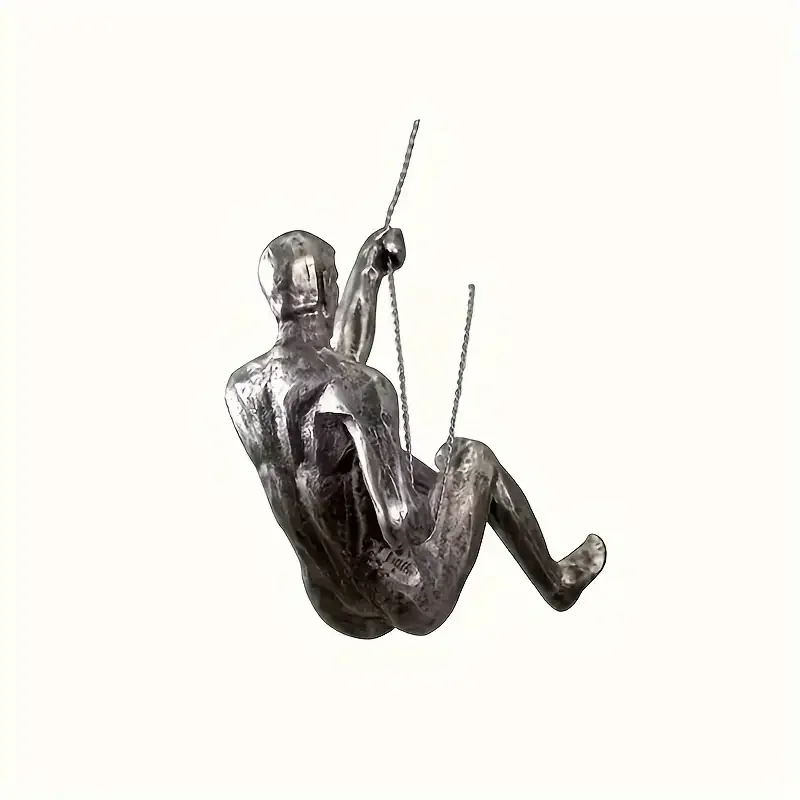 Retro Climbing Man Series Statue Wall Pendant Party Decoration