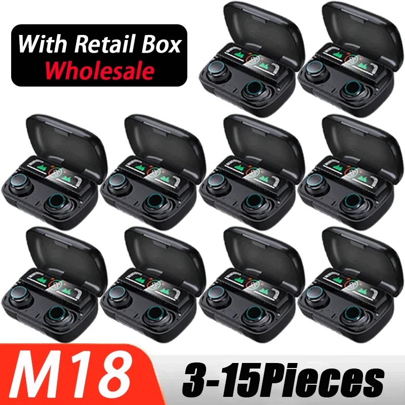 Наушники M18 TWS, наушники-вкладыши, Bluetooth-наушники, беспроводная гарнитура, новинка 2023, мужские и женские умные спортивные стерео наушники с микрофоном и