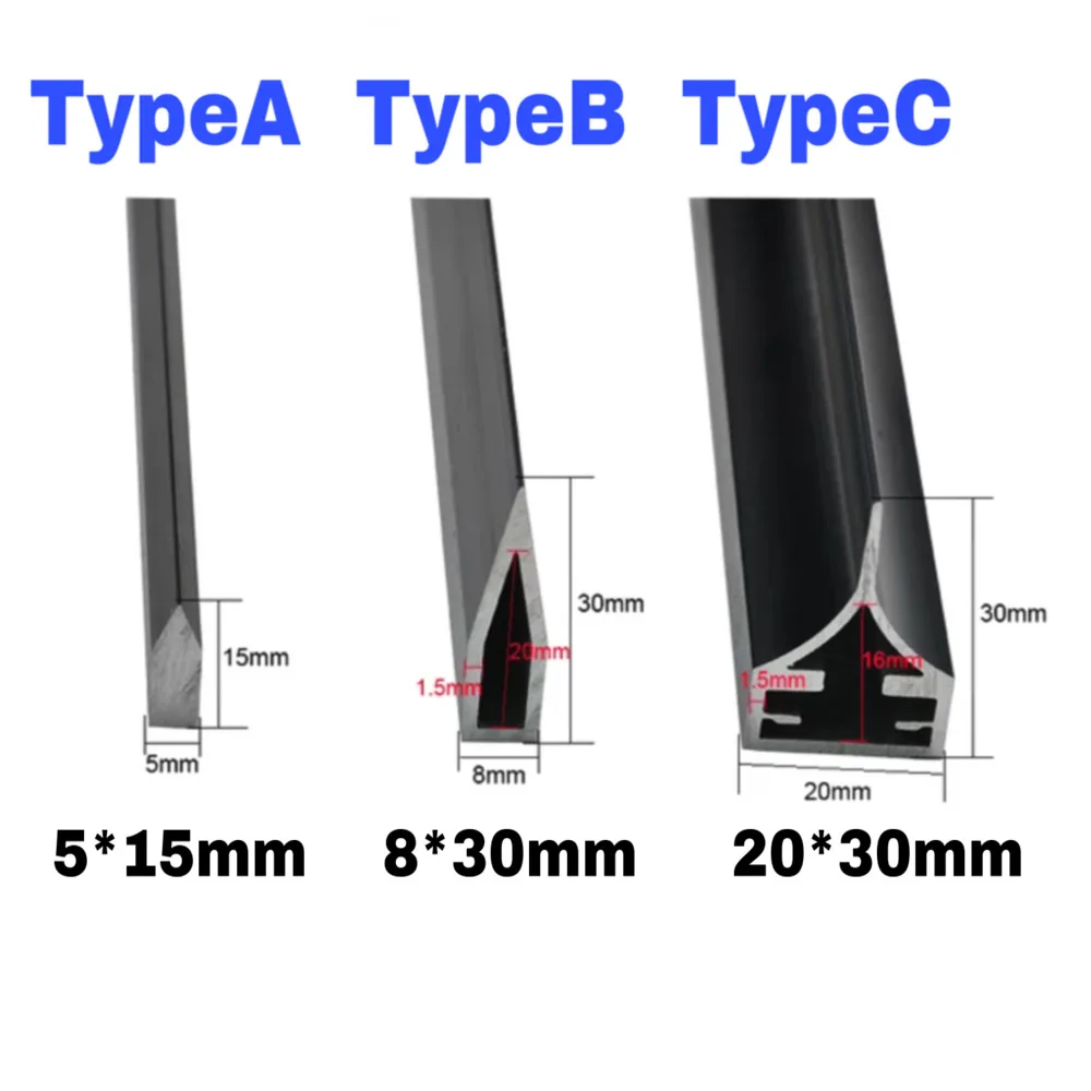 Blade Working Table Knife Working Table Aluminum Alloy 5x15 / 8x30 /20x30mm For CO2 Laser Cutting and Engraving Acrylic Material