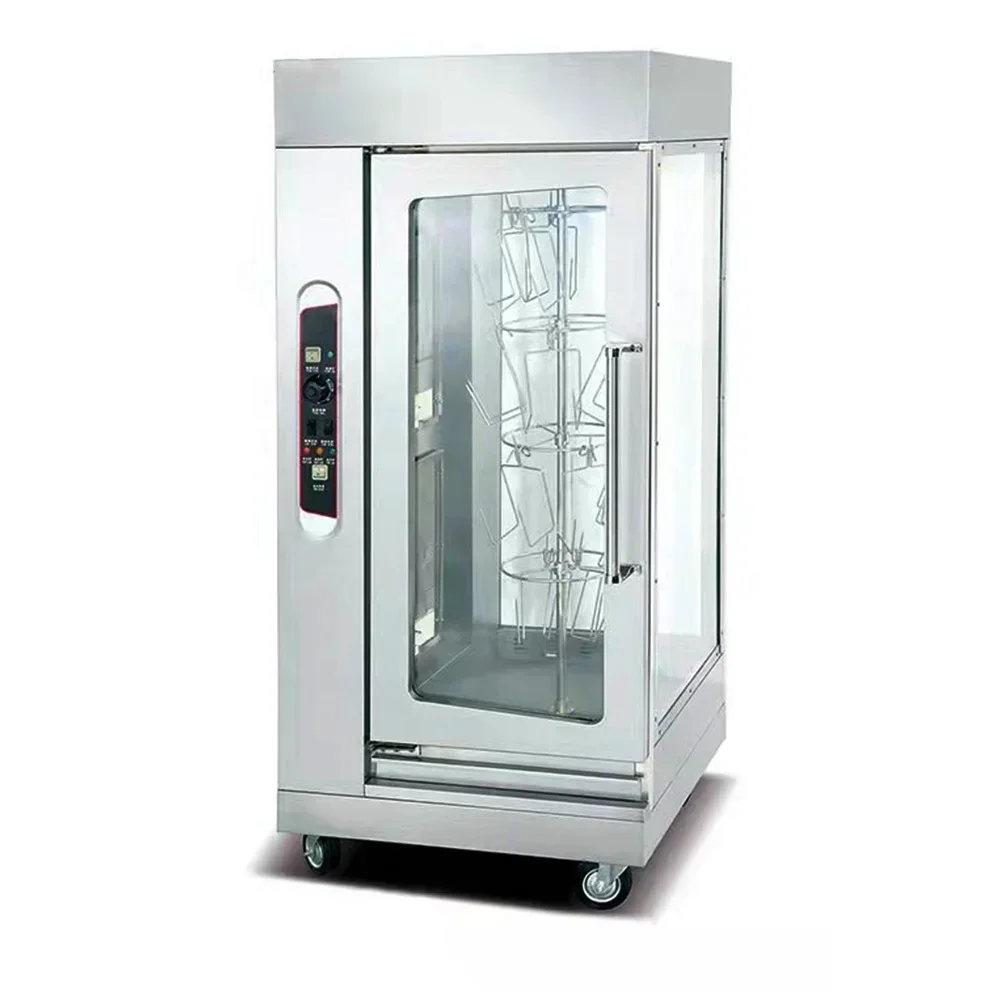 Electric Rotary Chicken Rotisserie Oven Griller Asador De Pollos Shawarma Grill BBQ Machine Rotisseries 2