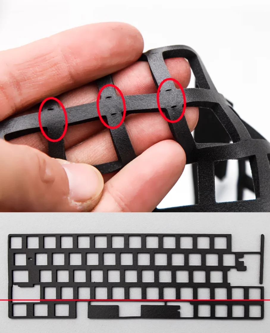 Keebox 60 64 80 レイアウトポロンプレートフォームスイッチ