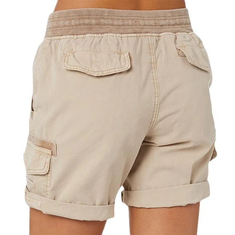 Fashion Queen Printed Women's Cargo Shorts Stretch Golf Active Shorts Work Shorts Hiking Outdoor Summer  Shorts with Pockets