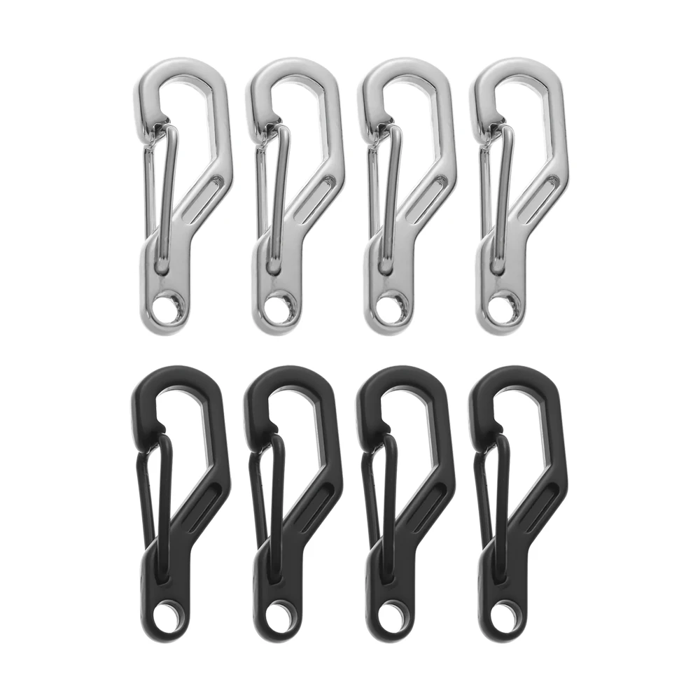 4/8Pcs Mini Carabiner Keychain Camping Gadgets EDC Survival Equipment