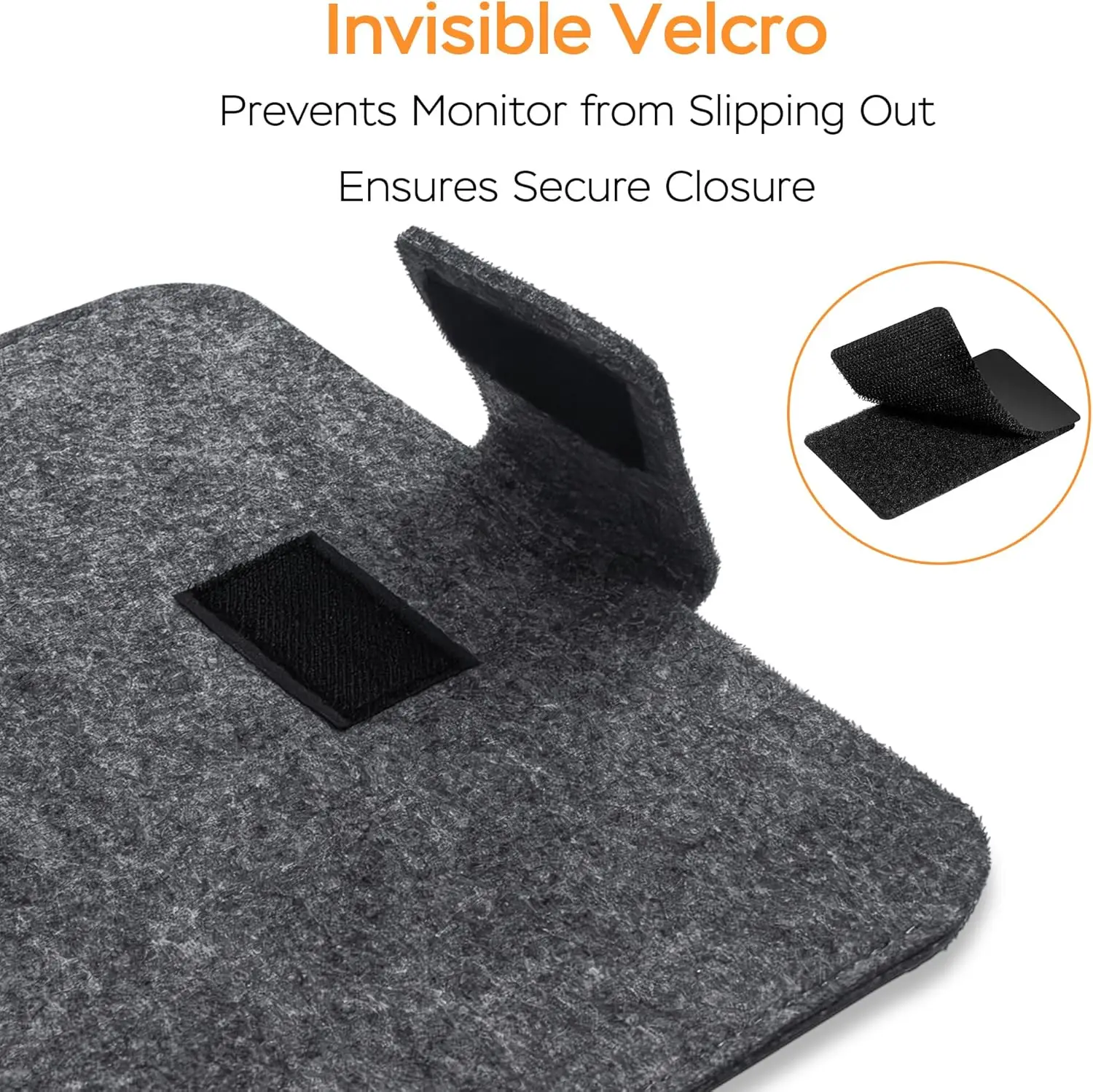Sleek Felt Tablet Protective Sleeve - Shockproof Carrying Pouch