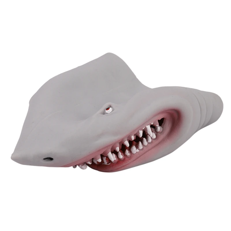 

Plastic Shark Hand Puppet For Story Tpr Animal Head Gloves Kids Toys Gift Animal Head Figure Vividly Kids Toy Model Gifts