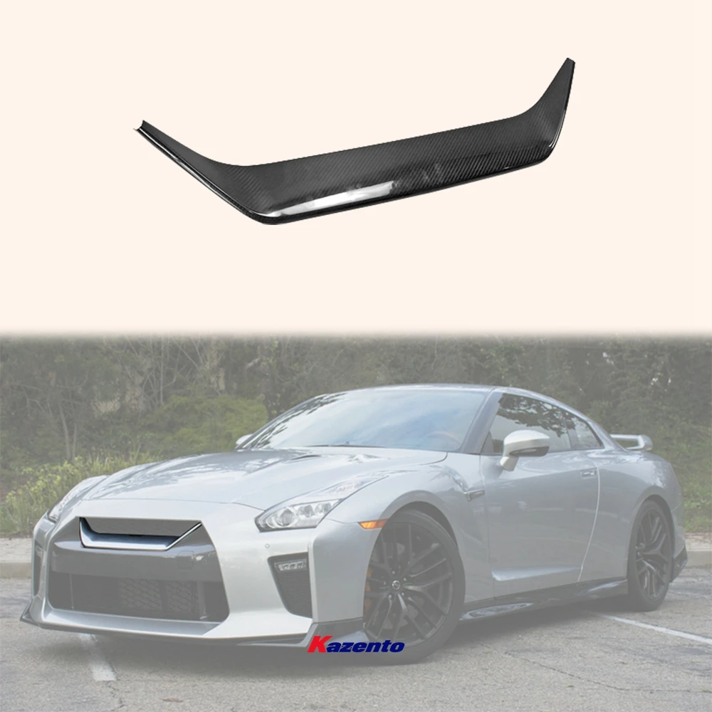 

Для 2017 + Nissan GTR R35 углеродный передний бампер решетка радиатора