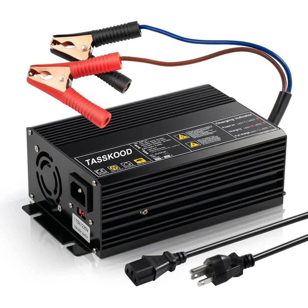 

14.6V 50A LifePO4 Battery Charger Trickle Smart Maintainer for 12V 4S Lithium-Iron Deep Cycle Rechargeable Batteries Desulfator