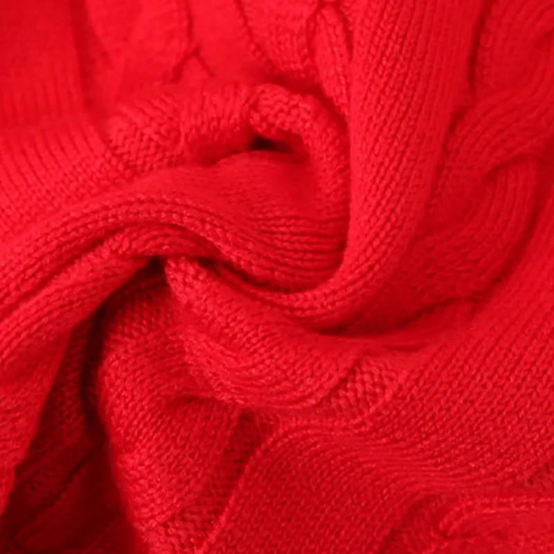 Fashion Plus Size Women's Sweaters Cardigan Premium VINTAGE Embroidery Knitted Twist Red Jumpers 9162