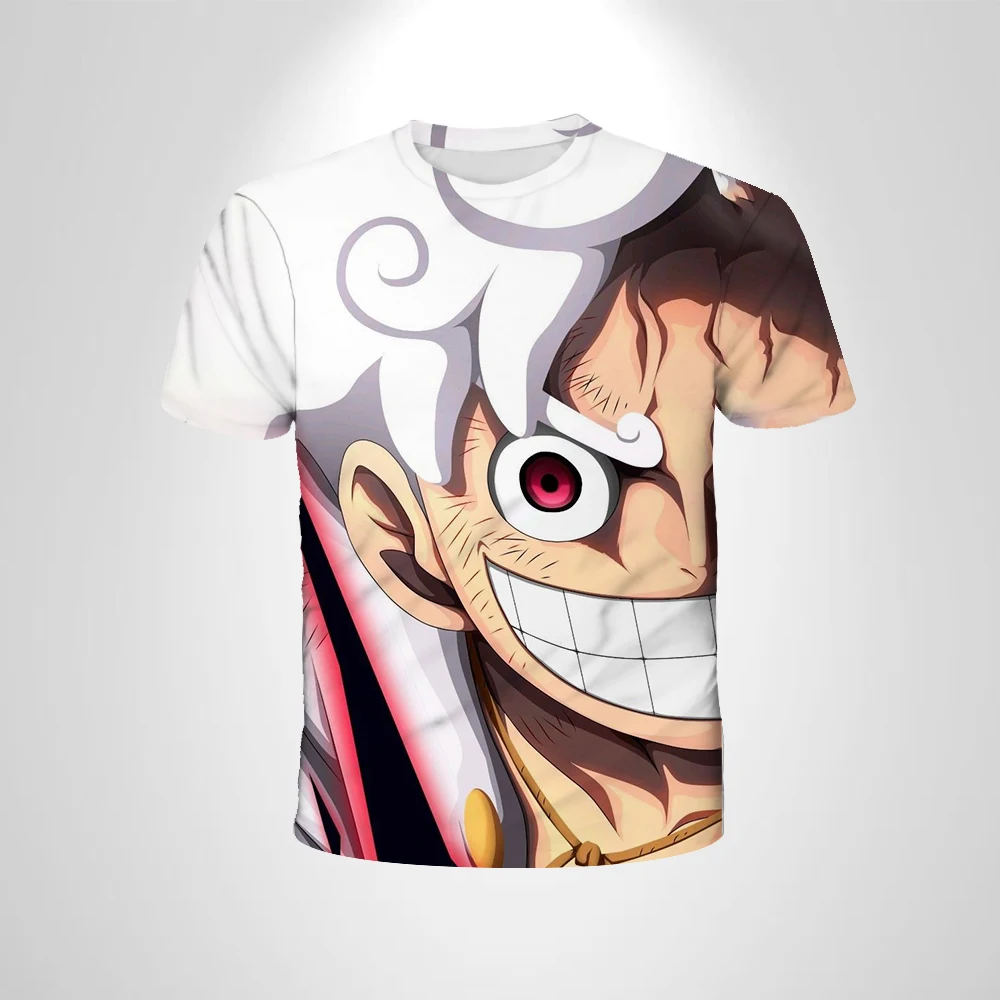 One Piece Straw Hat Crew Chibi 3D-gedrucktes T-Shirt, Sommer, lässig, kurzärmelig, Anime-T-Shirt, Sportbekleidung für Erwachsene und Kinder – Detail 8