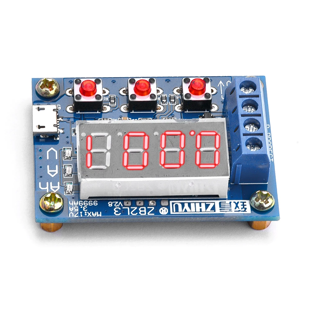 ZB2L3 Battery Capacity Tester LED Display 18650 Lithium Battery Power  Supply Test Capacity Discharge Meter DC4.5-6V