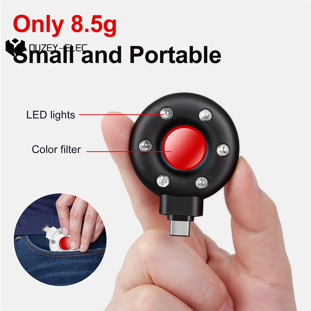 Camera Detector Anti Candid Camera Detector Portable USB Hotel Infrared Anti-surveillance Shooting Camera Detector for Security Check