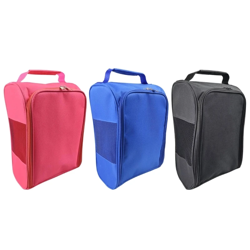 

Portable Golf Shoe Bag Zippered Shoe Bag Sports Shoes Tote Bag Golf Gift
